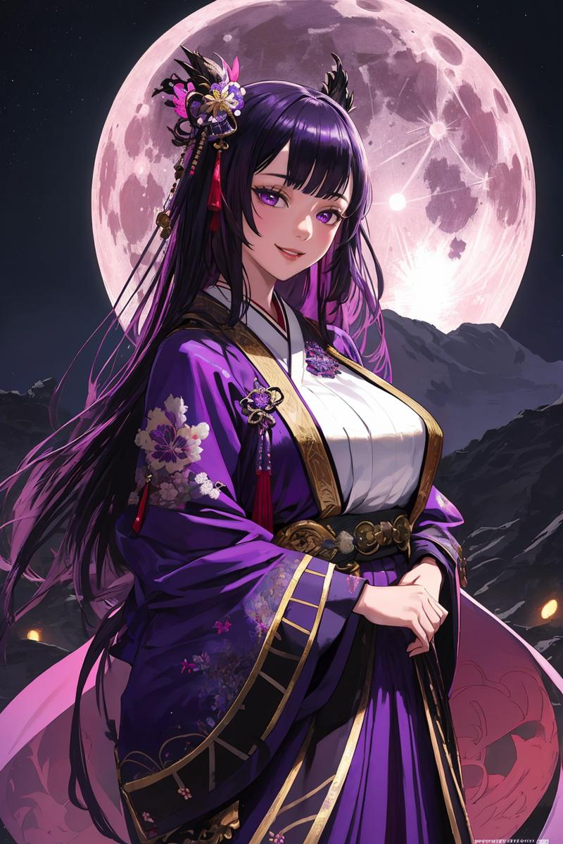 09169-2045061179-((Masterpiece, best quality,edgQuality))smiling,excited,solo,1girl, _edgEF, a woman in a purple kimono standing in front of a fu.png